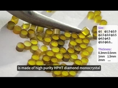 HPHT Monocrystalline Diamond for Industrial Cutting Applications