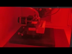 Laser cutting machine working