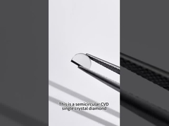 Semicircular mechanical grade single crystal CVD diamonds