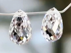 Perfect Water Drop Shape Loose Diamond, Available for Necklace, Ring and Earring Settings