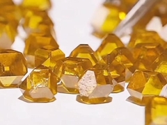Industrial Yellow HPHT Lab Grown Diamonds Large Size Monocrystalline Diamond