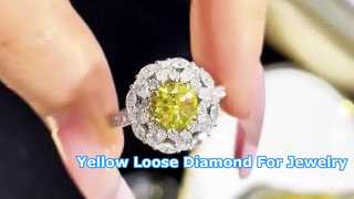 Yellow Loose Diamond For Jewelry
